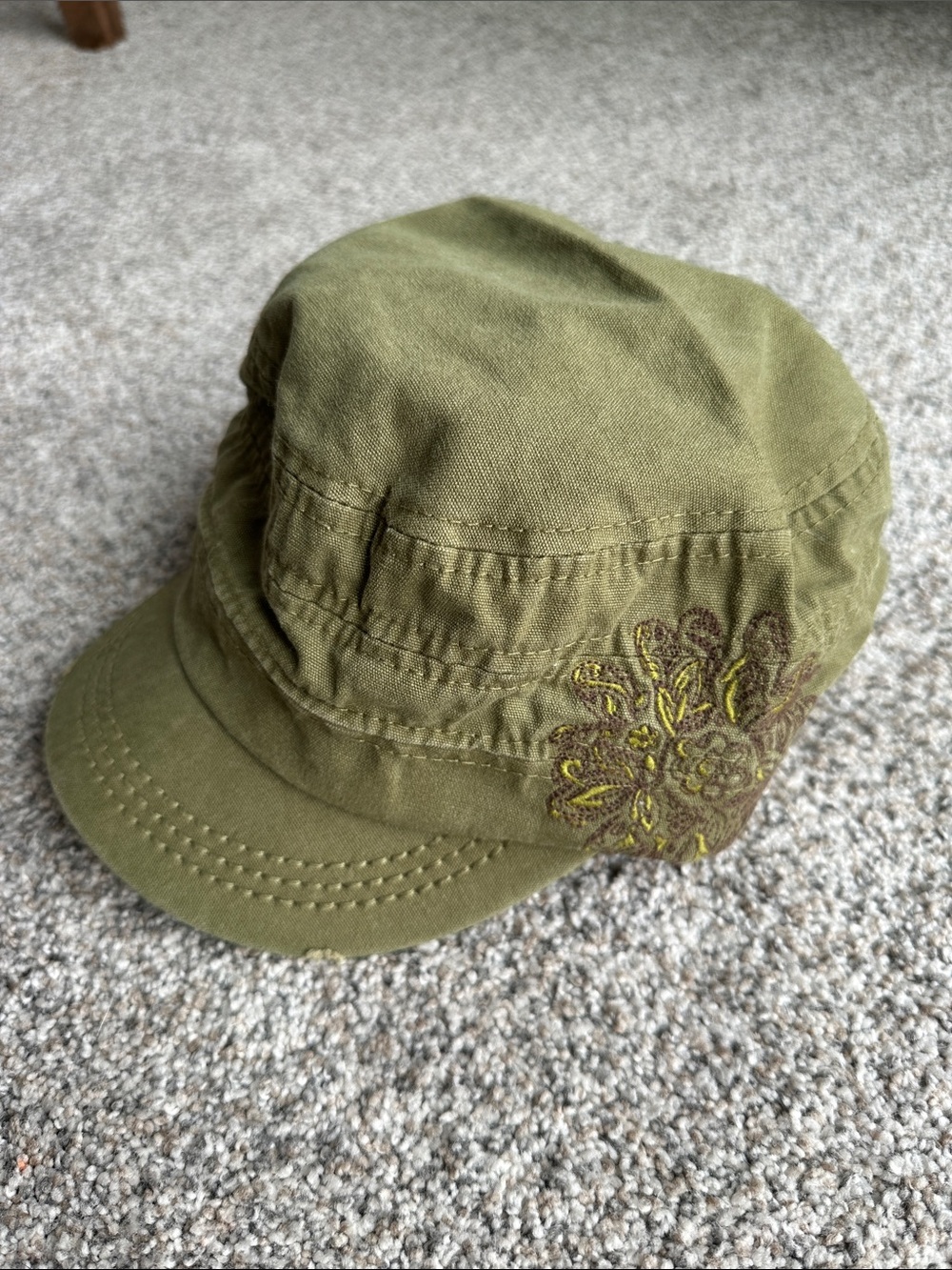 Life Is Good Olive Green Embroidered Cadet Cap